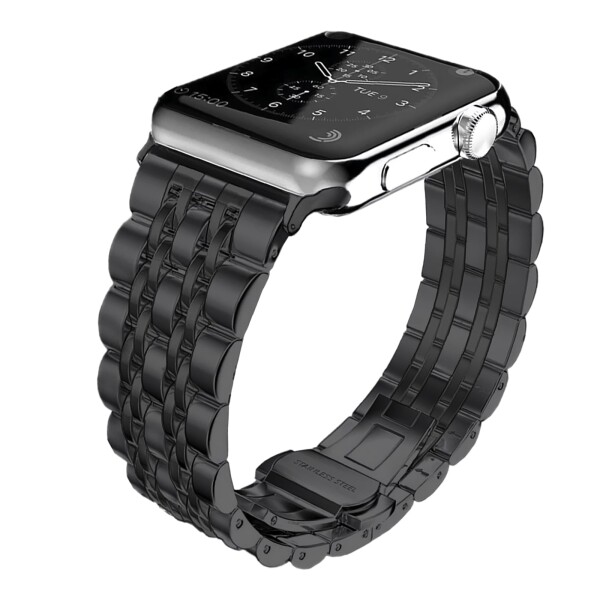 (Hinnwer) コンパチブル Apple Watch バンド 42mm 41mm 40mm 38mm アップルウォッチ バンド スマートウォッチ 交換 バンド ステンレス製 金属 ベルト Apple Watch Series 10 42mm/9/8/7 41mm/Watch SE 2/1 40mm/Watch Seri