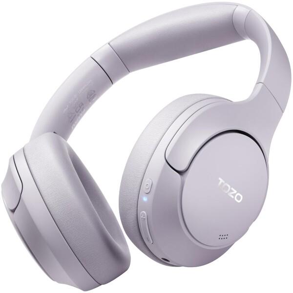 TOZO HT2 ワイヤレスノイズキャンセリングヘッドホン Hi-Res ハイレゾ対応 bluetooth (5.3) AUX有線接続（USB非対応） アクティブノイズキャンセリング 38dB低減 暖色系音質 カスタムEQ「寒色系変