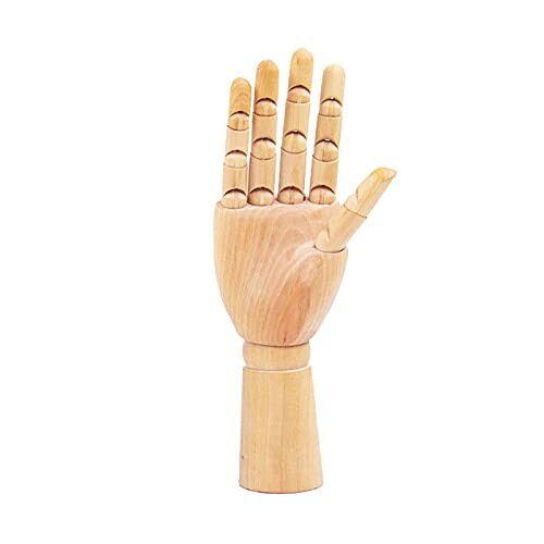 古いハンドマネキン　木製　フランス　オブジェ　ハンドトルソー　no.148 Revteds 木製 デッサン ハンド マネキン トルソー (男性右手)の通販は