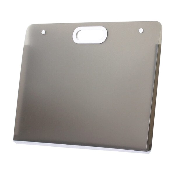 プラスチックアートポートフォリオ 大きなアートポートフォリオ ハンドル付き防水ポートフォリオフォルダー アートストレージケース 図面スケッチ写真ポスター用 (ブラック, 4Kサイズ 5,432円