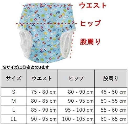 (ママミッケ) おむつカバー 股おむつ 大人用 かわいい マジックテープ サイズ調整 快適 防水加工 (ピンク色、ハート, L)_4
