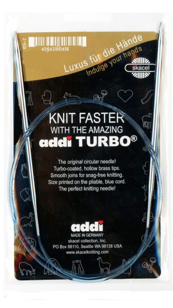addi 114-7/105-7 'プレミアム' 輪針（メッキ加工） 80cm (3.50mm)