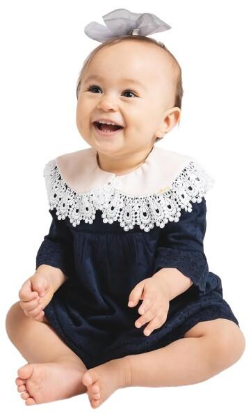 (NIVA) 華やか レース 付け襟 女の子 スタイ（ニヴァ）/ Attached collar bib (ピンク)