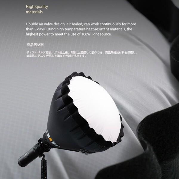 Flynoodle AIR DOME 40 mini ソフトボックス インフレータブル 簡単