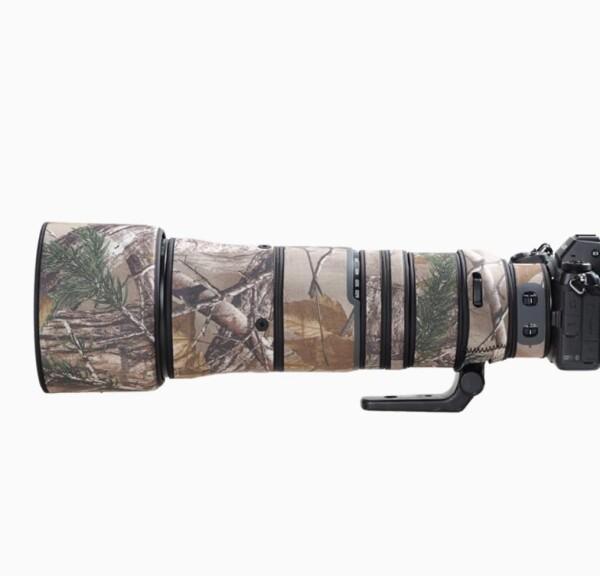 XCOAT 防水カメラレンズコート Nikon Z 180-600mm F/5.6-6.3 VR用、カメラ迷彩レインカバーレンズ保護スリーブ(ジャングルカモフラージュ)