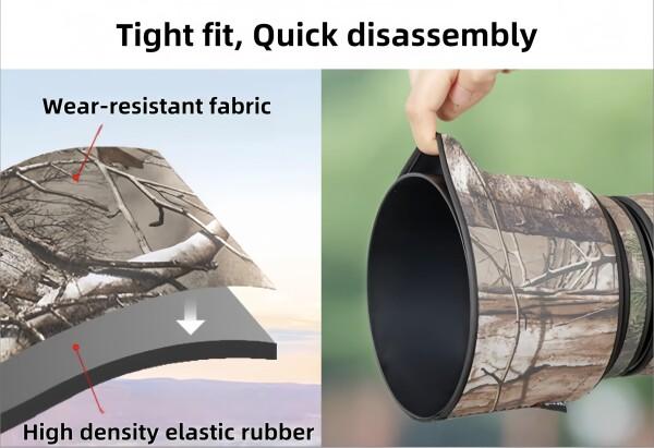 XCOAT 防水迷彩レンズカバー Nikon Z 100-400mm F4.5-5.6 VR S用