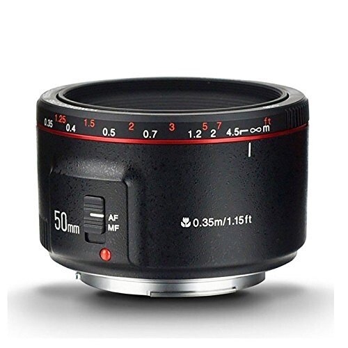 YONGNUO 単焦点レンズ Canon YN50mm F1.8 II EFマウント フルサイズ対応 RP/R5/R/1500D/80D/5DIV/5Dsr/7DII/5DIII/5DII/6D/650D/1200D/600D/60D/1100D/1000D/40D/500D/450D/350D/30D/400D/10D/20D/300D...カメラに対応_1