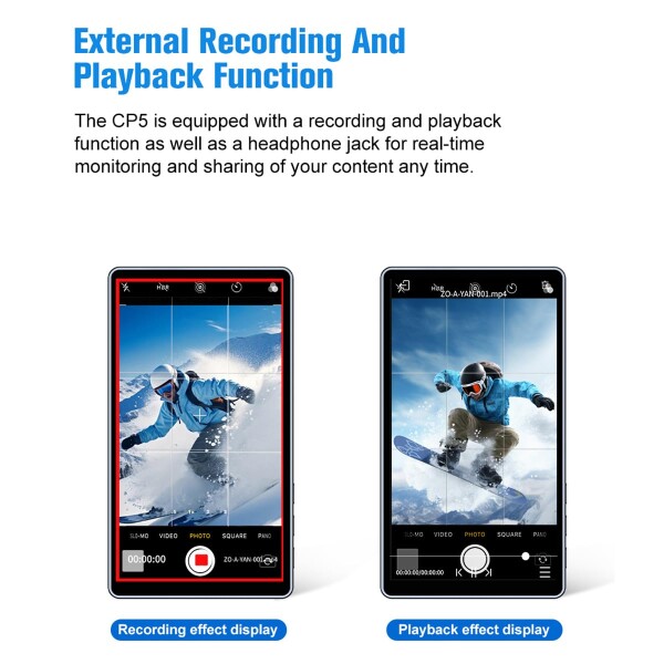 SHIMBOL CP5 Lite 携帯電話Vlog自撮り監視画面1080 P 5インチFHD