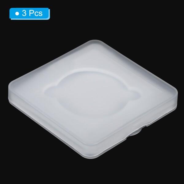 PATIKIL 52mm レンズフィルターケース 3個セット カメラフィルターケース ポータブル レンズフィルターボックス 防水 防塵 プラスチック製 写真フィルター収納 カメラ用ケース・バッグ