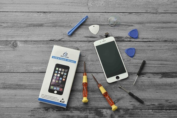 Sintron OEM 液晶パネル LCD - For iPhone 5 フロントパネル 白 4インチ スクリーン 修理パーツ 工具セット付属(For iPhone 5, White)_2