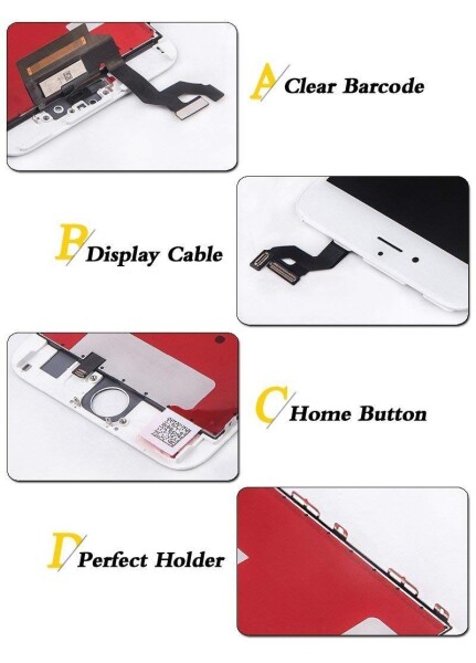 Sintron OEM 液晶パネル LCD - For iPhone 5 フロントパネル 白 4インチ スクリーン 修理パーツ 工具セット付属(For iPhone 5, White)_5
