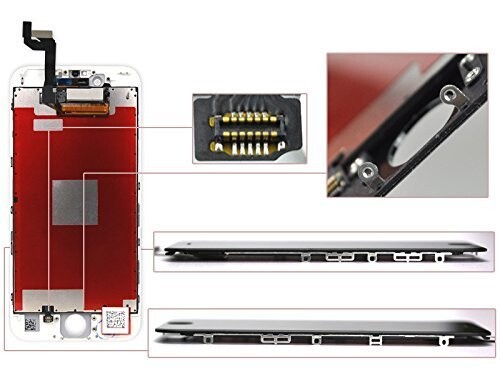 Sintron OEM 液晶パネル LCD - For iPhone 5 フロントパネル 白 4インチ スクリーン 修理パーツ 工具セット付属(For iPhone 5, White)_8