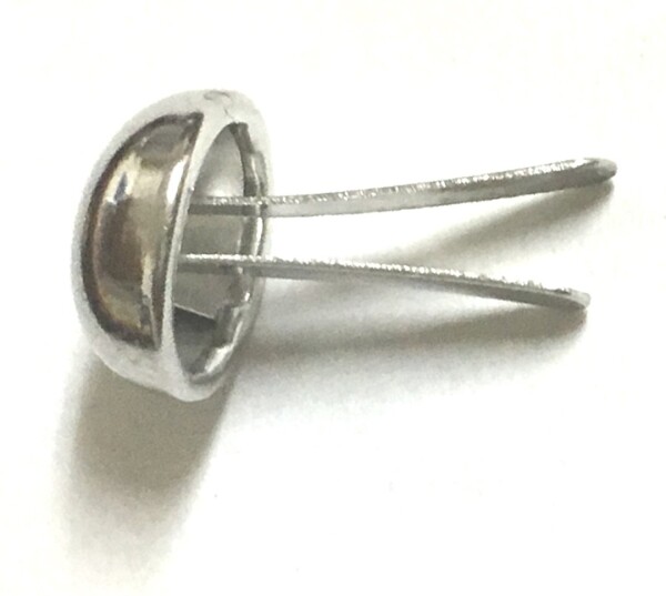 ドーム型スタッズ 鋲 12mm シルバー 100個 パンクロック ハードコア