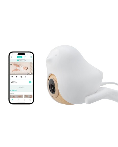 CuboAi スマートベビーモニター（第3世代）赤ちゃん 見守りカメラ フロアスタンド付き, 2.5K QHDナイトビジョンWiFiカメラ, 双方向音声通信, 温度＆湿度センサー, 子守唄, 顔認識カバー防止&