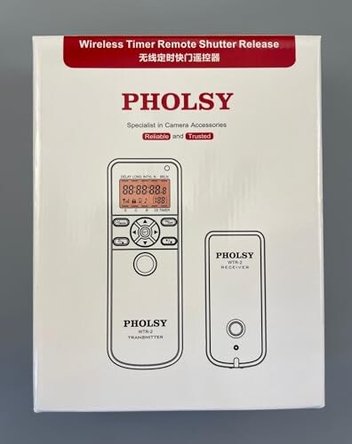 PHOLSY ワイヤレスレリーズ タイマーリモートコントローラー HDR インターバル バルブ タイマー Nikon 用 Z8 Z9 Z5 Z7-II Z6-II D750 D780 D7500 D7200 D5600 D5500 P7700 P7800 P950 D3 D4 D5 D6 D800 D850 D700_8