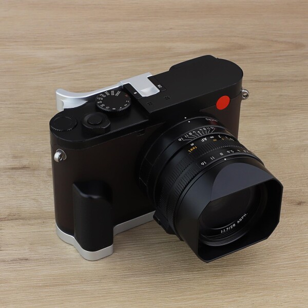 Haoge Metal Thumbs Up Hand Grip ライカ Q2 カメラ THB-QS シルバー ホットシュー サムアップレスト_7
