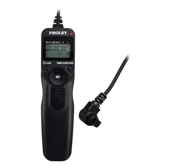 PHOLSY C8 タイマー リモートコントローラー リモートコード インターバル 長時間露光 ケーブルレリーズ Canon 用 R3 R5 R5C 1DXII 1DXIII 1DSIII 1DC 1DIV 1DIII 1DIIN 5DII 5DIII 5DIV 5DS 5D 6D 6DII 7DII 50D