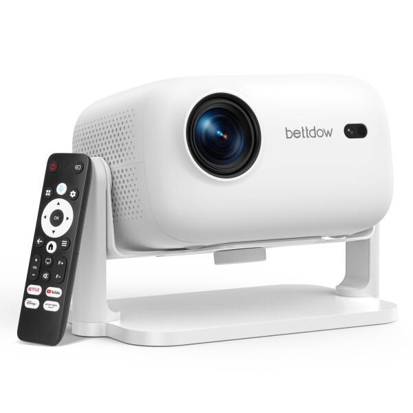 「Netflix公式認証ブランド」BETTDOW プロジェクター 家庭用 完全密閉防塵式プロジェクター 真1080P 300ANSI オートフォーカス＆自動台形補正 HDR10+対応 WIFI6 Bluetooth5.2 HDMI 2.1超高速無遅延 PC/ス