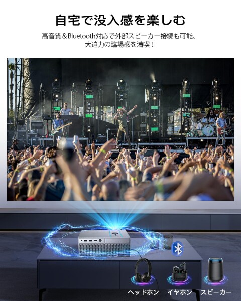 4Kプロジェクター 家庭用?ビジネス両用 1000ASNI DoIby対応 Android TV