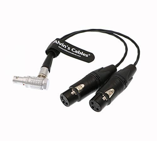 Alvin's Cables for Atomos Shogun Monitor Recorder 用の XLR Breakout Audio Input 入力 ケーブル 直角 10 pin to デュアル XLR 3 pin メス_3