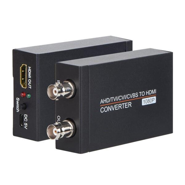 TVI/CVI/AHD to HDMI 変換アダプター AHD - HDMI フルHD 4K 720P / 1080P / 3MP / 4MP / 5MP / 8MP BNC to HDMIビデオアダプター TVI CVI AHD CVBS BNCビデオ信号 変換 HDTV/DVR/モニター 対応 （黒色） 7,056円