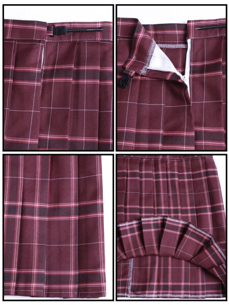 NIUKACOS) 制服 コスプレ 女子高校生 スカート シャツ リボン ブレザー