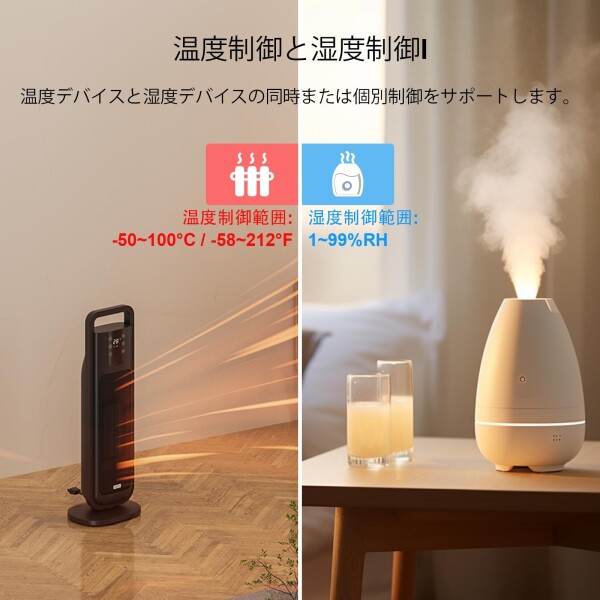 デジタル温湿度コントローラーコンセント、爬虫類用サーモスタットプラグ デュアルステージ配線済み キノコ栽培温室用_3