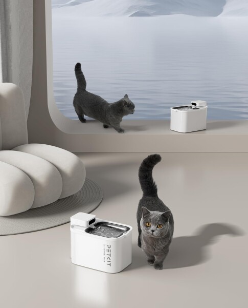 PETKIT 自動給水器 猫 犬用 コードレス 静音ポンプ ペット給水器 室内 交換フィルター付 アプリ管理 大容量3L MAX ペット用 みずのみ器_8