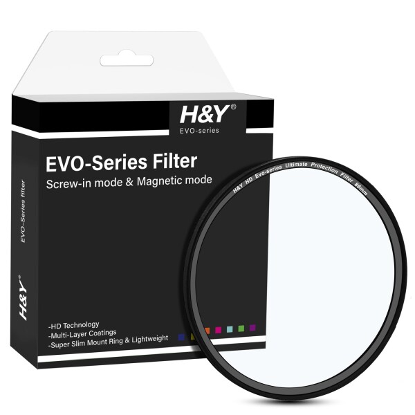 H&amp;Y レンズフィルター 86mm HD EVO アルティメットプロテクションフィルター エボ プロテクター 保護用 マグネット式 ねじ込み式両対応 低反射 高平面度 薄枠 帯電防止 防汚 撥水 防傷 EUL86