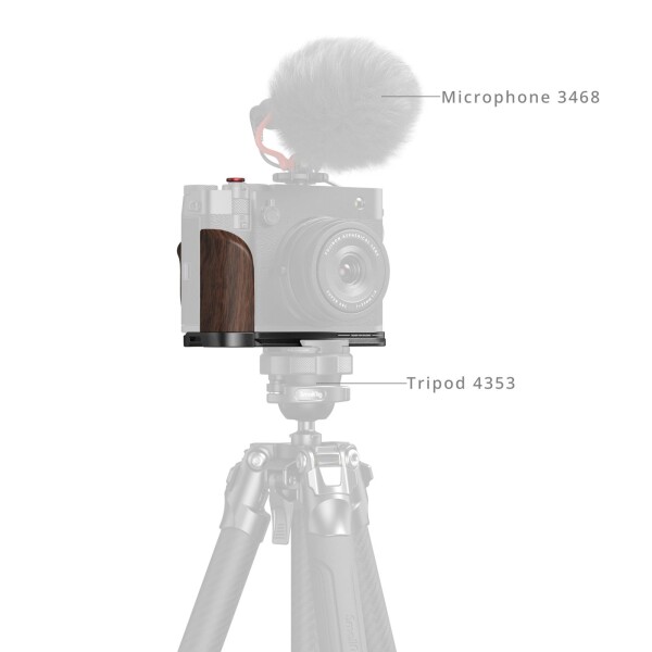SmallRig 木製ハンドグリップ FUJIFILM対応 GFX100RF専用 L字型
