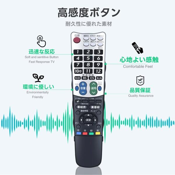 テレビリモコン GB047WJSA for SHARP シャープリモコン アクオスリモコン LC-26E8-B LC-32DH6-B LC-32E6-S LC-32E7-B LC-32E8-B LC-20E6-S LC-20E7-B LC-20E8-B LC-26E6-S LC-26E7-B対応 互換品_4