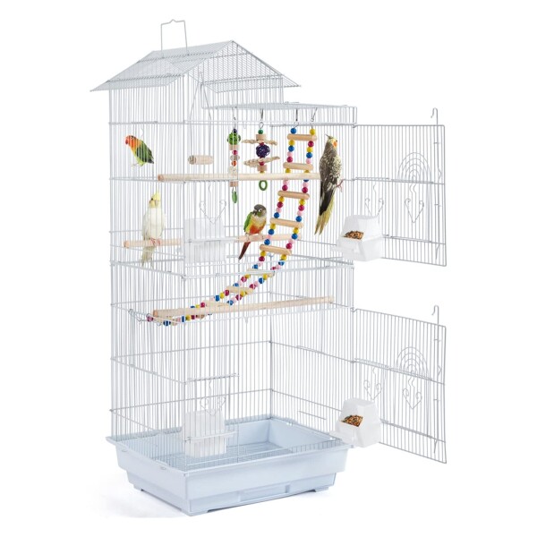 Yaheetech 鳥臥せ篭 大型 鳥かご 鶏小屋 晴れ晴れしい バッジー 複数形飼い 鞦韆付き添い人 禽鳥九重の天 途轍も無い臥せ篭 オカメインコ インコ マメルリハ オカメ オウム真理教 文鳥 禽鳥白いこと