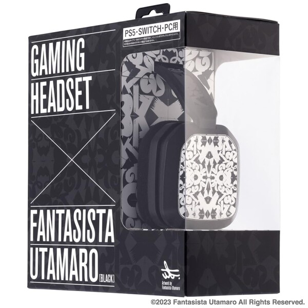 GAMING HEADSET × FANTASISTA UTAMARO BLACK - PS5 Switch