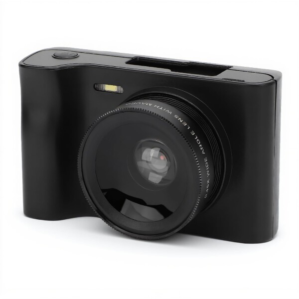 2.5K 24MP デジタル カメラ、小型 HD ビデオ サポート、忠実度接続、レトロ フィルター、オートフォーカス、16 倍デジタル ズーム、旅行用 3 インチ タッチ スクリーン付き (BLACK)