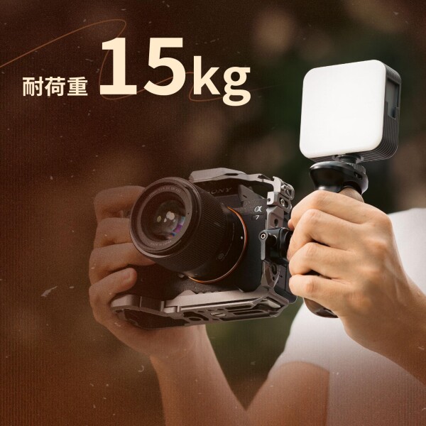 SmallRig カメラ用グリップ 木製サイドハンドル NATOクランプ付き 左右対応エルゴノミックハンドグリップ 27mm上下調整可能 耐荷重15kg 5239_5