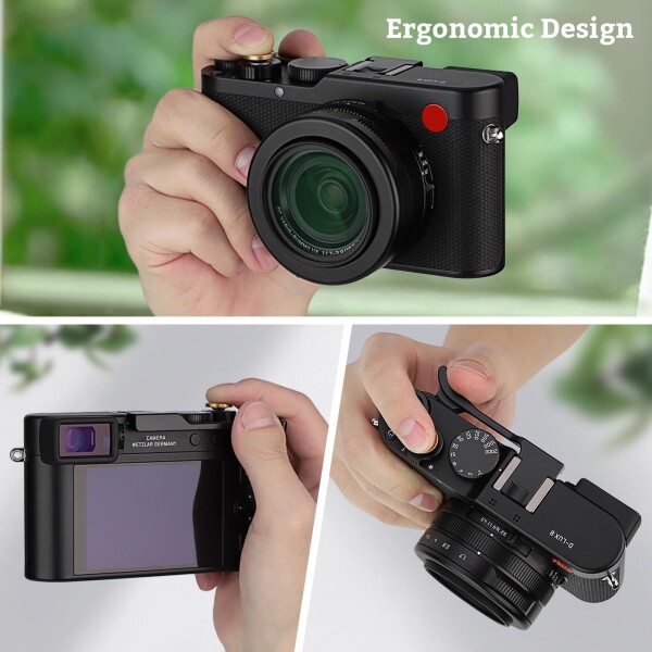 Haoge メタルサムアップグリップ Leica D-LUX 8カメラデジタルアクセサリーTHB-D8Bホットシューサムアップレストサポートハンドグリップ_1