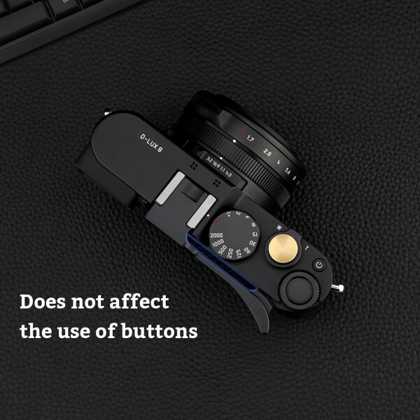 Haoge メタルサムアップグリップ Leica D-LUX 8カメラデジタルアクセサリーTHB-D8Bホットシューサムアップレストサポートハンドグリップ_3