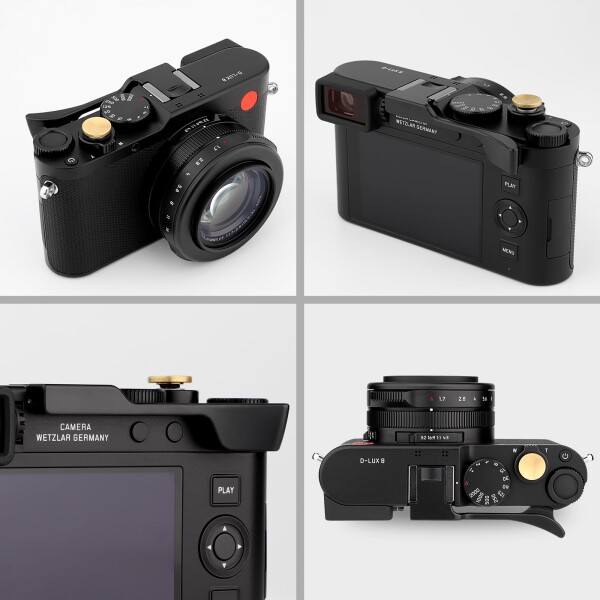 Haoge メタルサムアップグリップ Leica D-LUX 8カメラデジタルアクセサリーTHB-D8Bホットシューサムアップレストサポートハンドグリップ_5