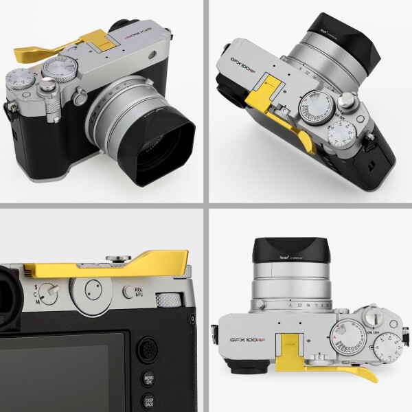 Haoge メタル サムアップグリップ 富士フイルム GFX100RF カメラ