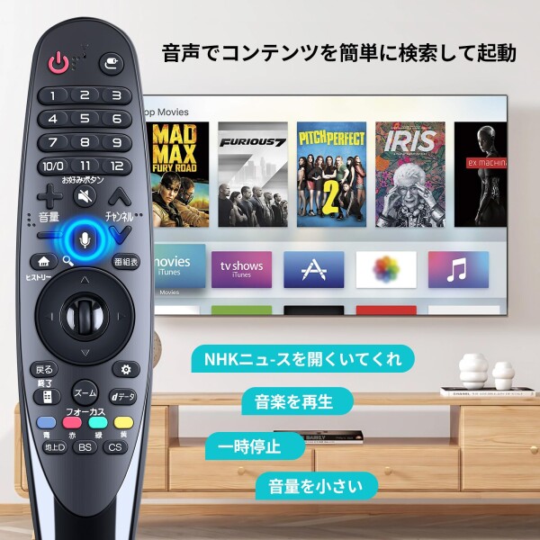 テレビリモコン AN-MR18BA for LG マジックリモコン 音声機能付き互換品_4