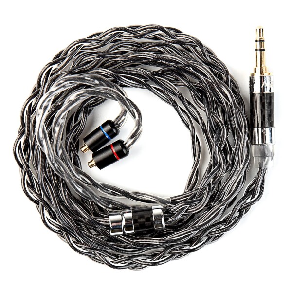 KBEAR 黒曜 MMCX3.5mmイヤホンリケーブル HiFiイヤホン用