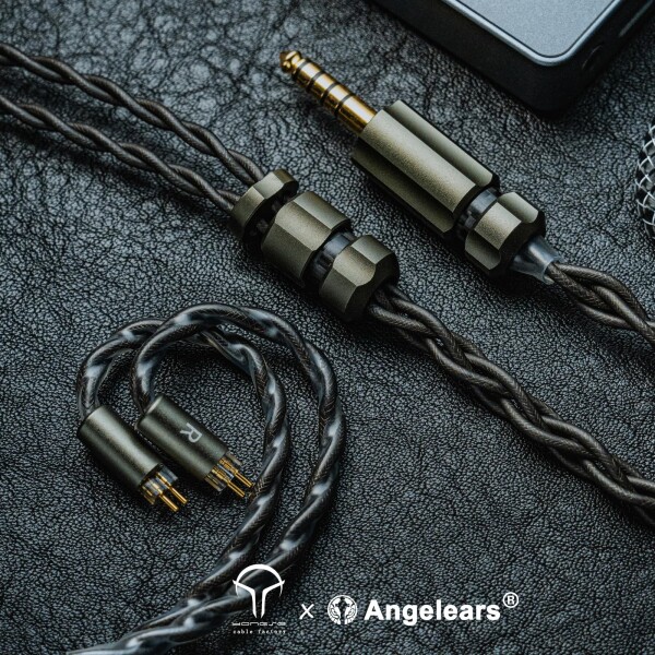 Angelears | Yongse Fujin フラッグシップ・アップグレードケーブル 0.78mm 2pin 4.4mm プラグ グラフェンシールド技術 高純度金属コア（金銀合金/パラジウムメッキ銀/OCC純銀） 低歪トリプルシール_1