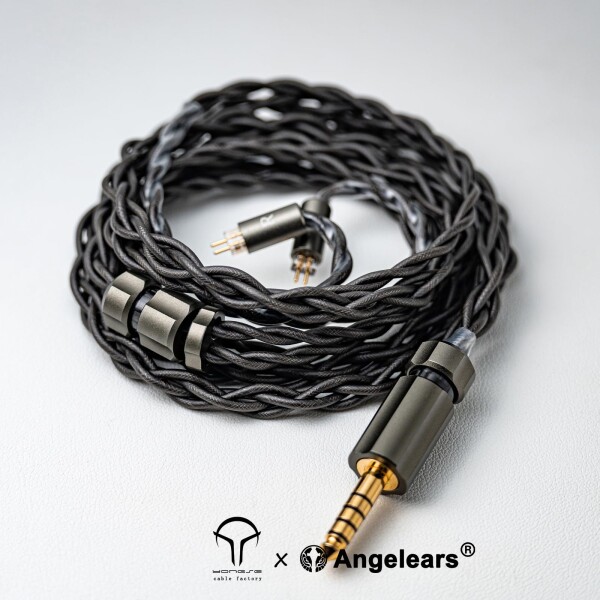 Angelears | Yongse Fujin フラッグシップ・アップグレードケーブル 0.78mm 2pin 4.4mm プラグ グラフェンシールド技術 高純度金属コア（金銀合金/パラジウムメッキ銀/OCC純銀） 低歪トリプルシール_3