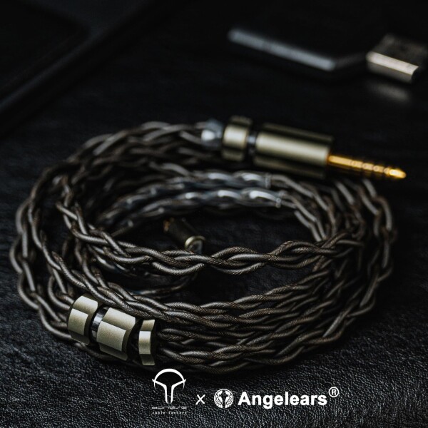 Angelears | Yongse Fujin フラッグシップ・アップグレードケーブル 0.78mm 2pin 4.4mm プラグ グラフェンシールド技術 高純度金属コア（金銀合金/パラジウムメッキ銀/OCC純銀） 低歪トリプルシール_4