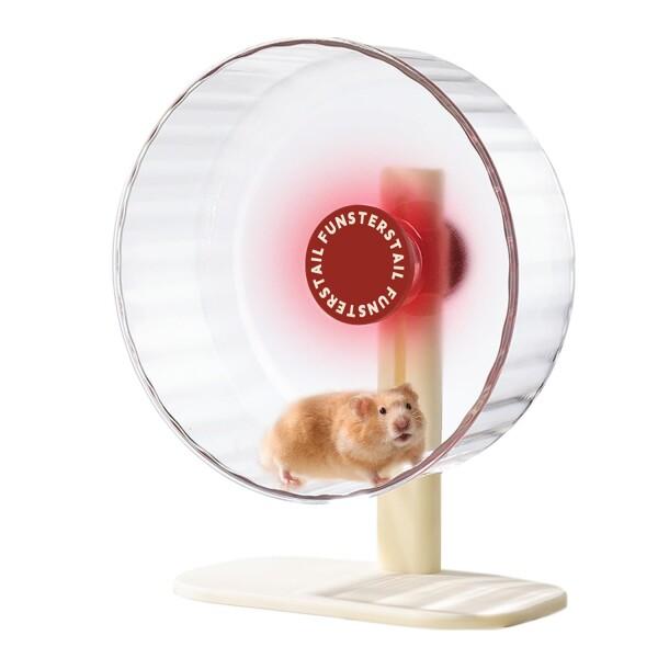 FunstersTail ハムスター まわし車 サークル 回し車 スーパーサイレントホイール ハムスター まわし車 静か ハーモニー Super Silent Hamster Wheel 10.4inch / 26cm トマト赤