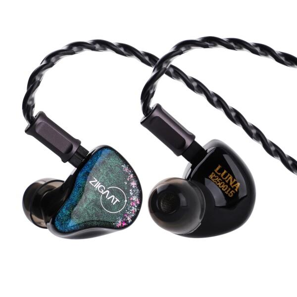 Linsoul ZiiGaat Lunaハイブリット型(6BA)ハイエンド有線ノイズキャンセリングイヤフォン 業界で有名なSonionとKnowlesバランスドアーマチュアドライバーが採用 3Dプリントで成形されたシェル カ