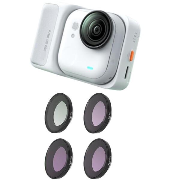 Insta360 Go Ultra 用 フィルター レンズフィルターキット 光学ガラス 高透過率 多層コーティング 防水 傷防止 防塵 耐油 オールラウンドな保護 追加レンズ (CPL+ND8 16 32)