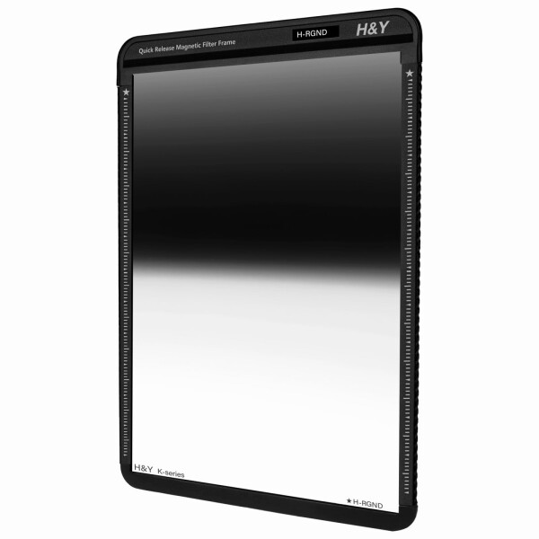 H&amp;Y 角型フィルター 100mm幅 ハーフND リバースGND32 Kシリーズ 100x150mm Reverse GND 1.5 (最大5段分減光) マグネットフレーム付 ゴリラガラス 帯電防止 防汚 撥水 防傷 低反射 両面コート KR15