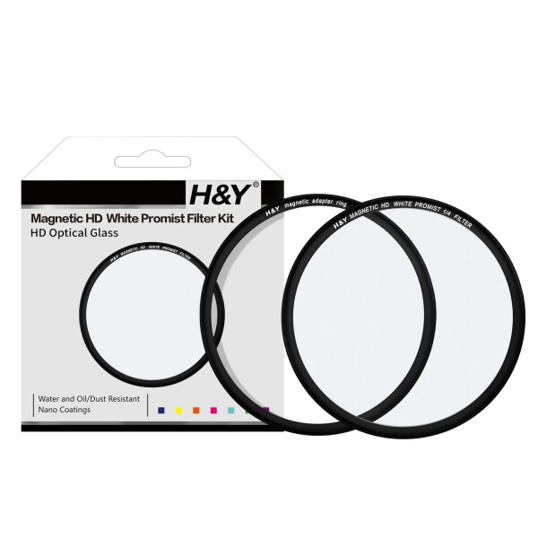 H&amp;Y ソフトフィルター 67mm マグネティック HD ホワイトプロミスト 1/4 フィルターキット マグネット式 薄枠 帯電防止 防汚 撥水 防傷 MW4-67