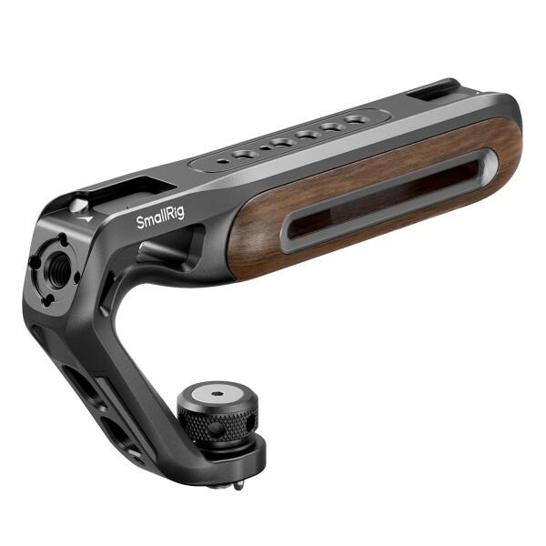 SmallRig カメラ用グリップトップハンドル（木製トップハンドル（ARRI用、伸縮式1/4インチ-20および3/8インチ-16ネジ付き） 最大耐荷重15kg 汎用カメラケージおよびリグに対応 アクセサリー
